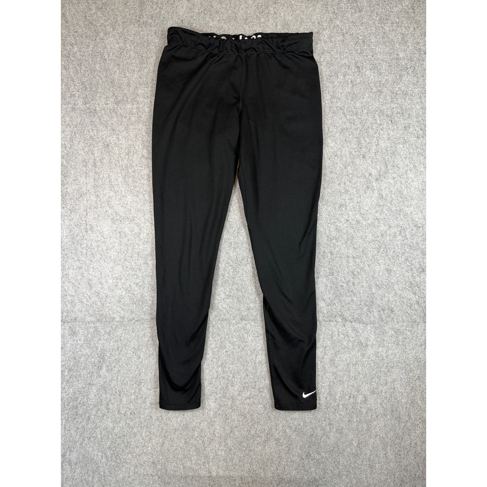 Nike Mens Pro Combat Dri-FIT Leggings Large Black Fitted Performance Tights